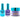 NuRevolution Lavish 4-in-1 - LED/UV Soak Off Gel Polish 0.5 oz. + Nail Lacquer 0.5 oz. + Acrylic - Dipping - Sculpting Powder 2 oz. - #LMS87 Sapphire Soirée