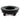 Pedicure Bowl Cart - Hammered Aluminum / Matte Powder-Coated Black Finish by Noel Asmar