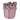 Pink 280/320 3-1/2" Mini File Bucket / 100 Count by DHS Products