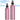 Pink Aluminum Bottle and Black Sprayer with Clear Overcap - 6 oz. (180 mL.) / 45 Pack