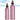Pink Aluminum Bottle and Black Sprayer with Clear Overcap - 6 oz. (180 mL.) / 45 Pack
