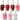Reds & Pinks Collection Nail Lacquers / 7 Color Set by Color Club