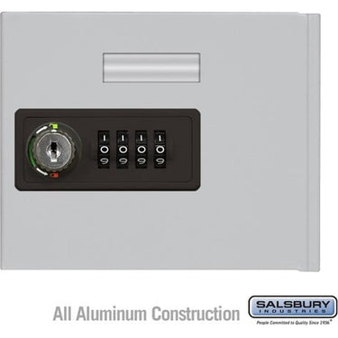 Replacement Door with Resettable Combination Lock - Standard A Size - for Cell Phone Locker - Aluminum by Salsbury – Aluminum – Resettable Combination Lock by Salsbury