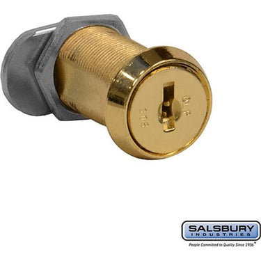 Replacement Lock - Gold Finish Cylinder - for Solid Oak Executive Wood Locker Door - with (2) keys by Salsbury – Default Title by Salsbury