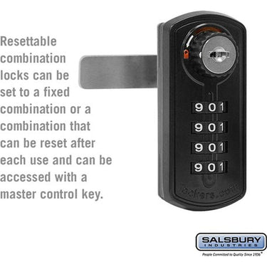 Resettable Combination Lock - for Designer Wood Locker Door by Salsbury – Default Title by Salsbury
