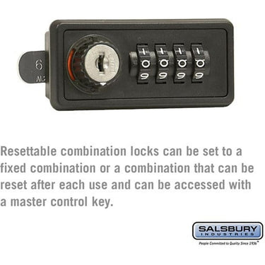 Resettable Combination Lock - Replacement Lock - for Cell Phone Storage Locker Door by Salsbury – Default Title by Salsbury