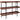 Rustic Wood Grain Finish Retail Display Shelf with Black Metal Frame by BIGA