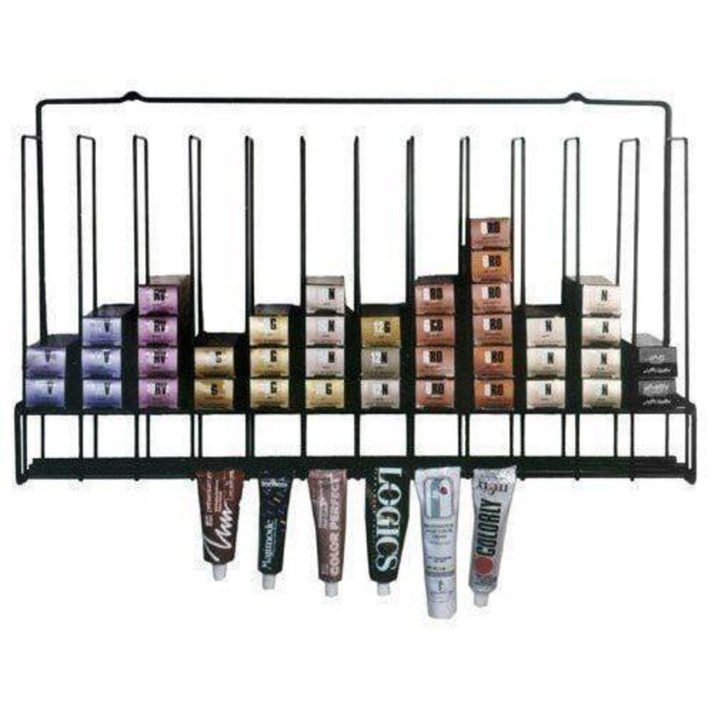 Salon Hair Color Tube Storage Rack Metal x 15