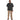 Scalpmaster Poly/Cotton Barber Jacket, Zipper Black