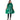Scalpmaster Vinyl Shampoo Cape / 54" X 36", Tie String Hunter Green