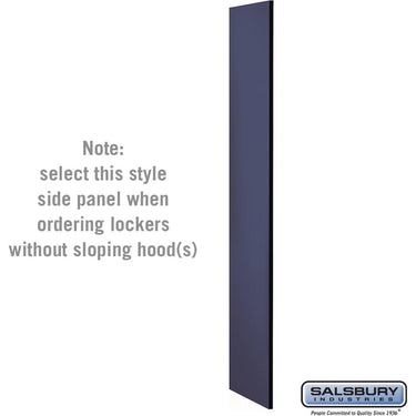 Side Panel - for Open Access Designer Locker and Designer Gear Locker - 18-inch Deep - without Sloping Hood by Salsbury – Blue by Salsbury