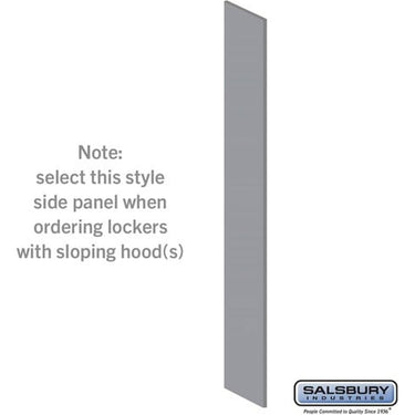 Side Panel - for Premier Open Access & Gear Locker - 18-inch Deep - with Sloping Hood bySalsbury – Winter Fog by Salsbury