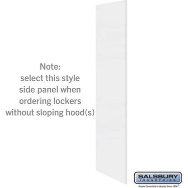 Side Panel - for Premier Open Access & Gear Locker - 24-inch Deep - without Sloping Hood bySalsbury – Arctic White by Salsbury