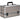 Silver Beige Glitter 6-Tiers Accordion Trays Professional Cosmetic Makeup Train Case by TruCase