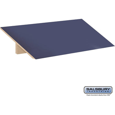 Sloping Hood - for 12-inch Wide - 18 Inch Deep Designer Wood Locker - 3 Wide by Salsbury – Blue by Salsbury