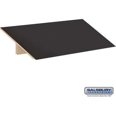 Sloping Hood - for 12-inch Wide - 18 Inch Deep Designer Wood Locker - 3 Wide by Salsbury – Black by Salsbury