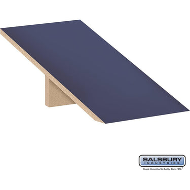 Sloping Hood - for 12-inch Wide - 21 Inch Deep Designer Wood Locker - 1 Wide by Salsbury – Blue by Salsbury