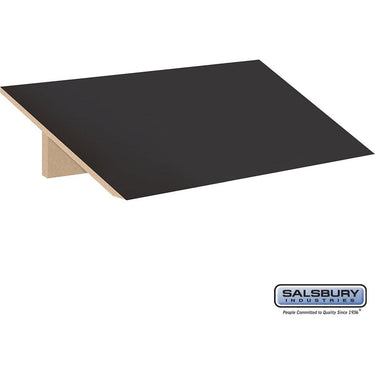 Sloping Hood - for 12-inch Wide - 21 Inch Deep Designer Wood Locker - 3 Wide by Salsbury – Black by Salsbury