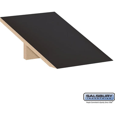 Sloping Hood - for 15 Inch Deep Designer Locker - 1 Wide by Salsbury – Black by Salsbury