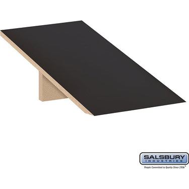 Sloping Hood - for 15-inch Wide - 21 Inch Deep Designer Wood Locker - 1 Wide by Salsbury – Black by Salsbury