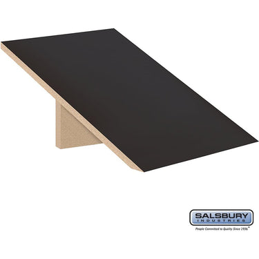 Sloping Hood - for 15-inch Wide - 24 Inch Deep Designer Wood Locker - 1 Wide by Salsbury – Black by Salsbury