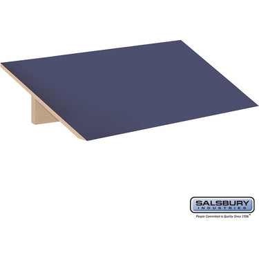 Sloping Hood - for 15-inch Wide - 24 Inch Deep Designer Wood Locker - 3 Wide by Salsbury – Blue by Salsbury