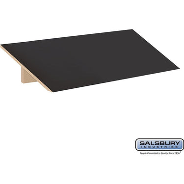 Sloping Hood - for 18-inch Wide - 21 Inch Deep Designer Wood Locker - 3 Wide by Salsbury – Black by Salsbury