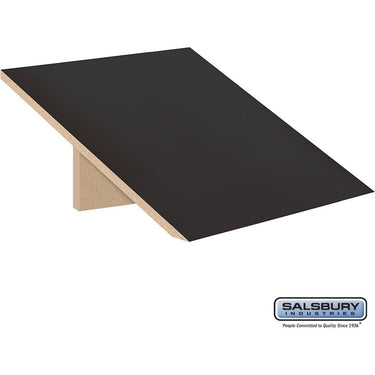 Sloping Hood - for 18-inch Wide - 24 Inch Deep Designer Wood Locker - 1 Wide by Salsbury – Black by Salsbury