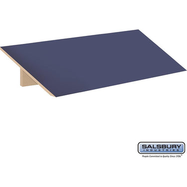 Sloping Hood - for 18-inch Wide - 24 Inch Deep Designer Wood Locker - 3 Wide by Salsbury – Blue by Salsbury