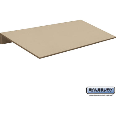 Sloping Hood - for 18-inch Wide Heavy Duty Plastic Locker - 3 Wide by Salsbury – Tan by Salsbury