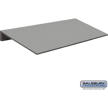 Sloping Hood - for 18-inch Wide Heavy Duty Plastic Locker - 3 Wide by Salsbury – Gray by Salsbury