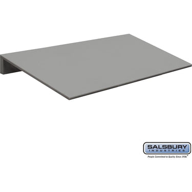 Sloping Hood - for Heavy Duty Plastic Locker - 3 Wide by Salsbury – Gray by Salsbury