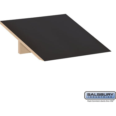 Sloping Hood - for Open Access Designer Locker and Designer Gear Locker - 18-inch Deep by Salsbury – Black by Salsbury