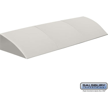 Sloping Hood for Plastic Lockers - 3 Wide - Dark Gray by Salsbury – Default Title by Salsbury