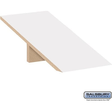Sloping Hood - for Premier Open Access & Gear Locker - 24-inch Deep by Salsbury – Arctic White by Salsbury