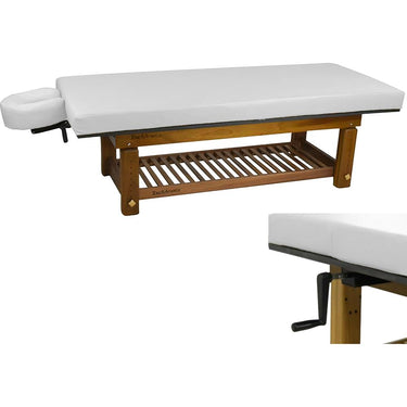 SolTerra Teak Massage Table by TouchAmerica