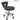 Spider Pedicure Technician Stool / Available in 7 Upholstery Colors to Match Your Pedicure Spa! by Gulfstream