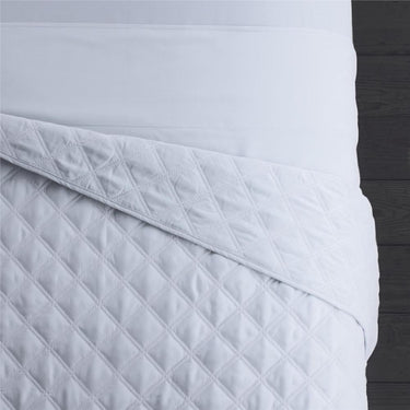 Sposh Microfiber Quilted Blanket / 58"W X 85"L - Available in Cream, White, Coffee, Greenery, Blue Agate, Moonstone & Spa Blue
