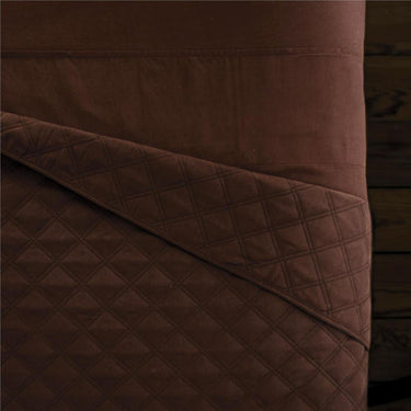 Sposh Microfiber Quilted Blanket / 58"W X 85"L - Available in Cream, White, Coffee, Greenery, Blue Agate, Moonstone & Spa Blue