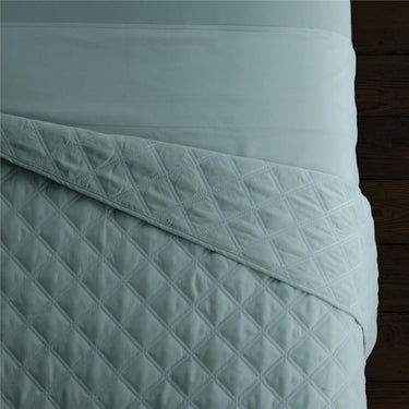 Sposh Microfiber Quilted Blanket / 58"W X 85"L - Available in Cream, White, Coffee, Greenery, Blue Agate, Moonstone & Spa Blue