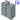 Sposh Plush Fleece Blanket - Blue Grey / 54"W x 80"L - Case of 10!