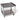 Stainless Steel Cart 2 Shelves, 16'x21'x19'