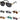 Sunglasses Gold Accents - Assorted Colors / 1 Pair