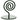 Swirl Metal Sign Holder 2"