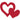 Tanning Body Stickers - 3 Way Heart / 1,000 per Roll