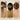 Teleties Round Flat Clip Summer Sky Collection / Large