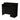 The Fab Reception Desk - 48" Wide - Black Structure / Black Façade by Deco Salon Furniture