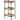 The Hadlee Wood+Metal Esthetician Trolley - Light Wood / 3 Shelves by Spa Masters