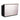 The Le Beau Reception Desk - 60" Wide - Black Structure / Silver Façade by Deco Salon Furniture