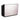 The Le Beau Reception Desk - 60" Wide - Black Structure / Silver Façade by Deco Salon Furniture